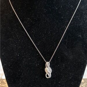 Elegant Silver Infinity Pendant Necklace